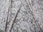 Eco Friendly Cotton Nylon Flower Lace Fabric White For Blouse OEM ODM