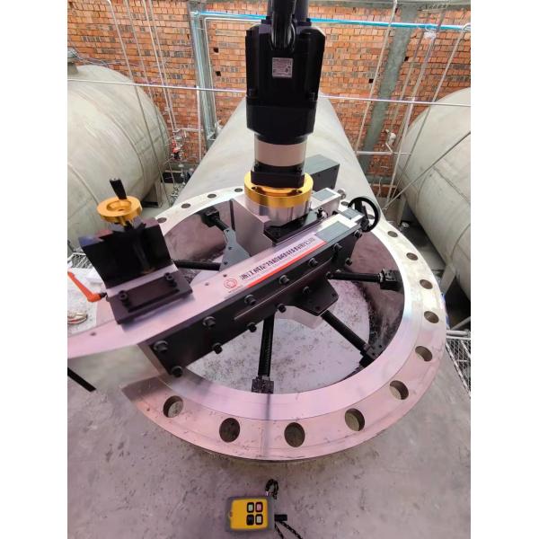 Heat Exchanger Flange Facing Machine Portable Seal Groove Flange Facer