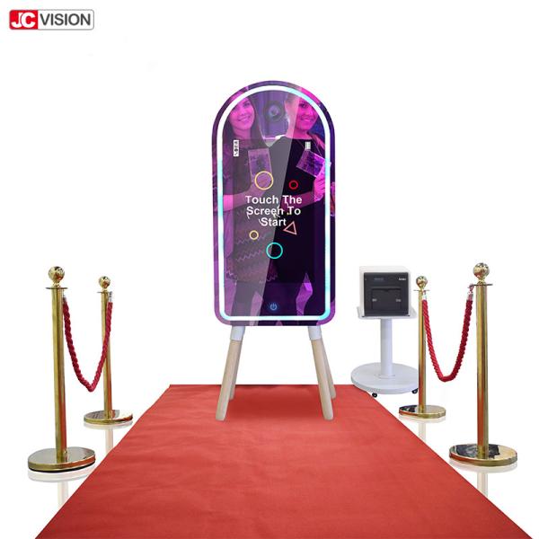 Touchscreen DIY Smart Mirror Smart Mirror Photo Booth Kiosk For Wedding