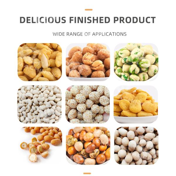 High Efficiency Three-station Automatic Cashew Nut And Melon Seed Kernel Coating Machine