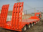 Hydraulic Low Bed Semi Trailer With Mechanical Suspension In 3/4/5 Axles