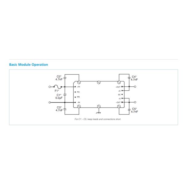 V300B3V3M150BL Isolated DC/DC Converters - Through Hole Watts- 150 Vin 300 Vout 3.3 Grade- M IGBT Module