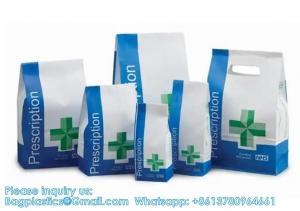 China Pharmacy Bag, Prescription Bag 8 x 5 x 17”Pharmacy Paper Bag  Medicine Container, Medication Pack on sale