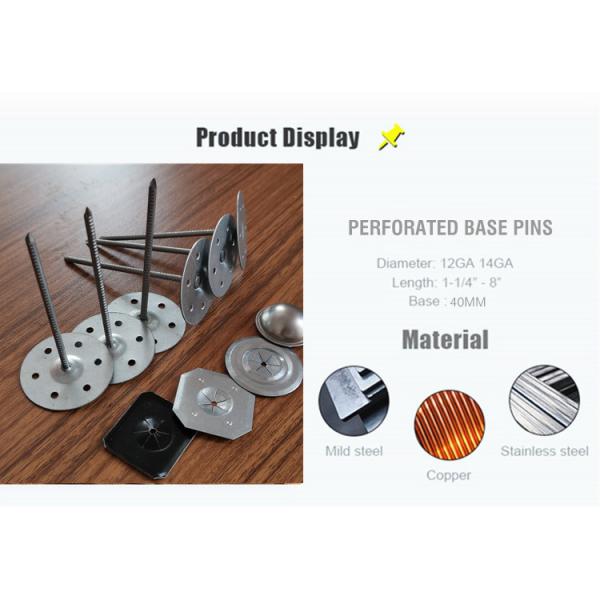 Disc Base Perforated Base Insulation Fasteners For Roofing Application And Deck