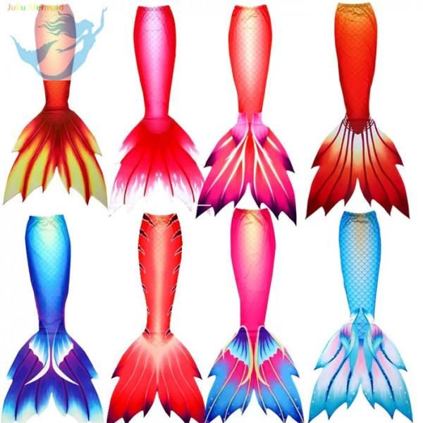 Buy Breathable Ladies Mermaid Tail Graceful Flower Shaped Fin High Elasticity Fabric Mermaid Tail Beach dress at wholesale prices