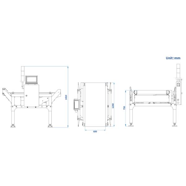 CE Integrated Dynamic Weighing Capsule Checkweigher Machine