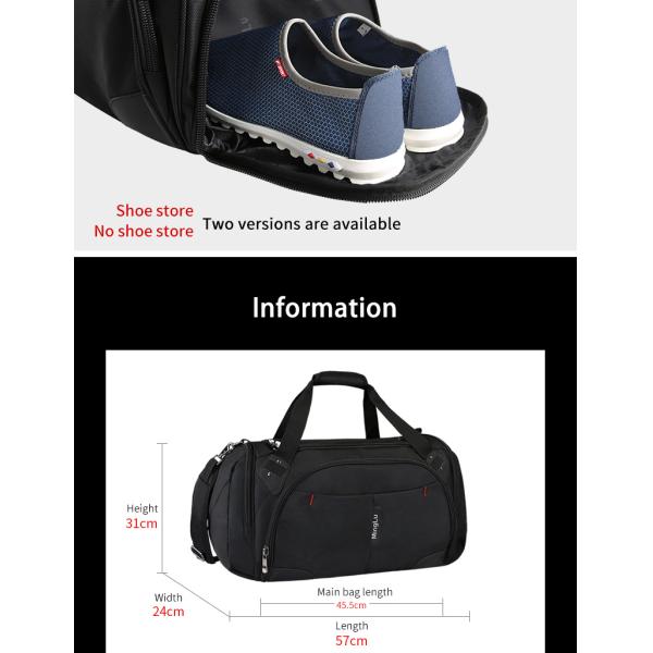 Multipurpose Large Capacity Travel Duffle Bag Rainproof For Men