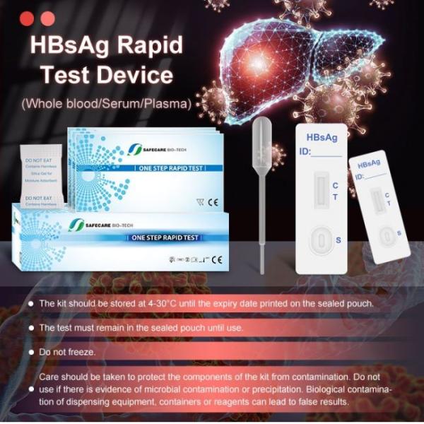 10 Minutes Hepatitis B Test Strip Infectious Disease Test For HbsAg