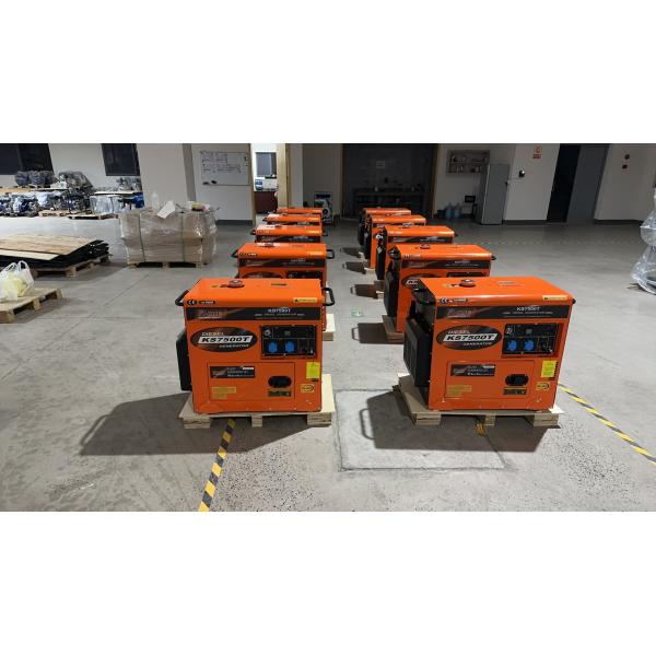 5kw Silent Diesel Generator Set Portable Air Cooled Customizable 220V 380V