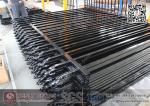 Black Color Garrison Tubular Fencing for sale 1800X2400mm | China Garrison Fence