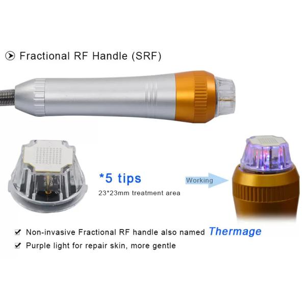 Two Handles RF Fractional Microneedling Machine Skin Rejuvenation Non Insulated