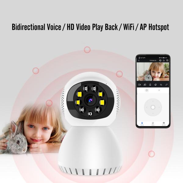 Indoor Tuya Smart Mini Camera Wifi 2.4g/5g Motion Detection Tracking Night Vision
