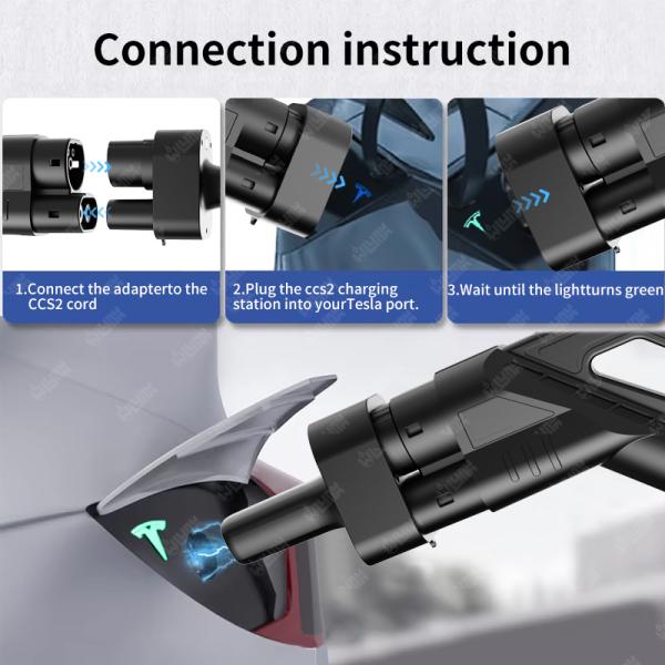 Olink CCS2 Adapter for Tesla Cybertruck EV Charger Adapter Level 2 EV Charger Compatible