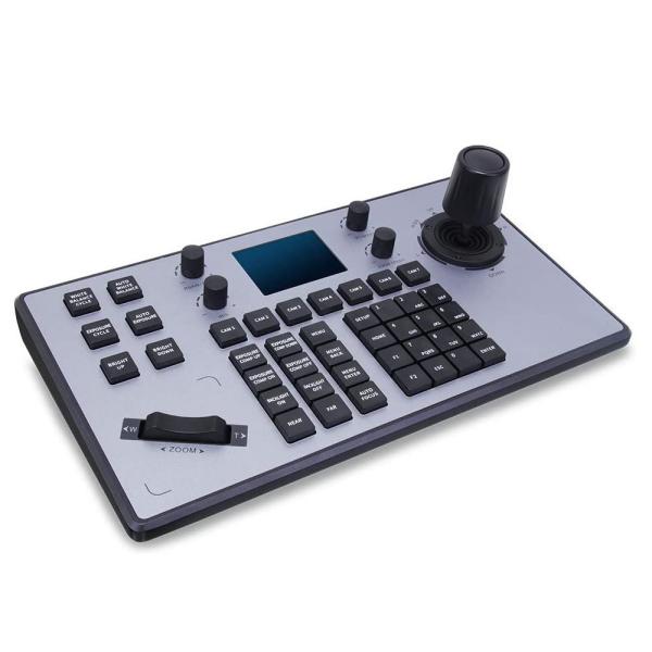 Buy RS422 PTZ Keyboard Controller LCD IP Joystick Controller for PTZ camera at wholesale prices