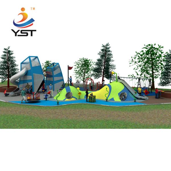 Buy Outdoor Custom Playground Slides , Large Playground Equipment Slides at wholesale prices