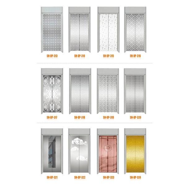 Mirror / Etched Elevator Cabin Decoration Elevator Door System