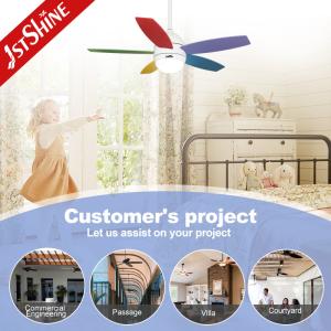 Remote Control Ceiling Fan with Noiseless Operation and Lighting Solutions