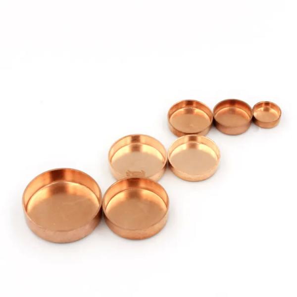 150 PSI Copper Pipe Cap For Threaded Connection Pipe Fitting Customized Shape
