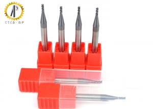 Long Shank Micro Grain Carbide End Mill / Flat End Mill Drill Bit With Straight Shank