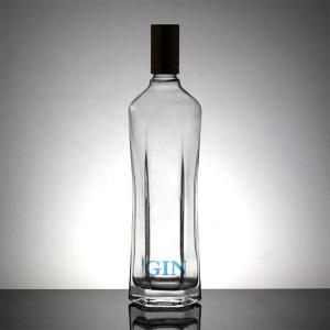 Quality Whisky Vodka Glass Material 700ml 1000ml Bottle with Metal Cover and Top-Grade for sale
