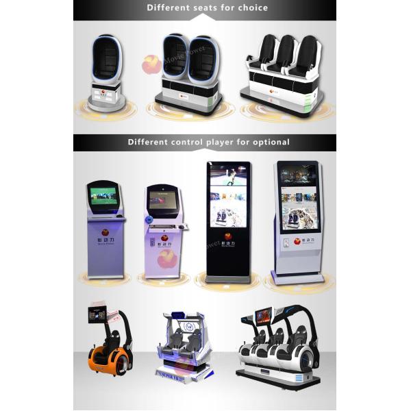 White Color 9d Virtual Reality Simulator 2 Seats Vr Gaming Chair 2 Dof Motion Platform