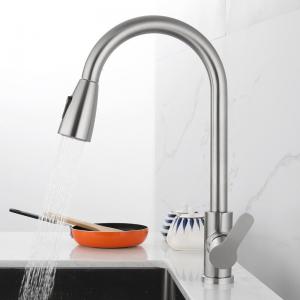 Quality Commercial Stainless Steel Kitchen Metered Lavatory Faucet Pull Down Sprayer for RV Bathroom for sale