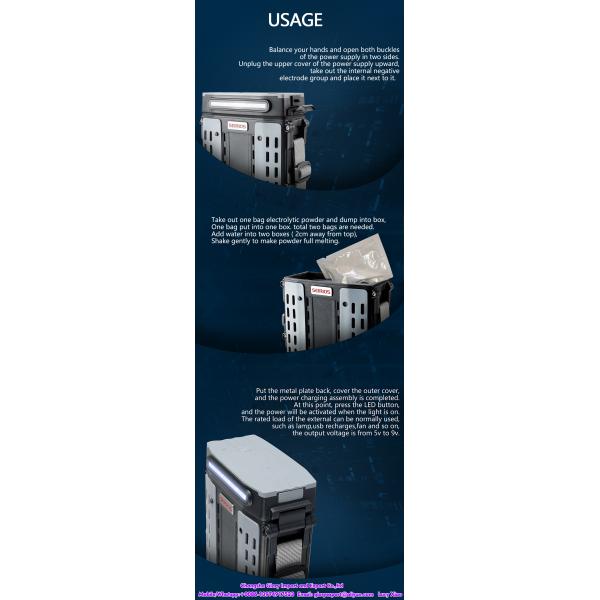 CE FCC RoHS 40CC 25W Mobile Battery Backup Generator