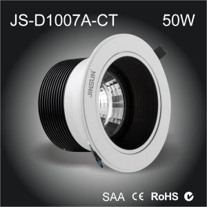 China Fire Proof safe LED downlight 50w cob led downlight Sliver water proof,IP54 ,IP65 availabl on sale