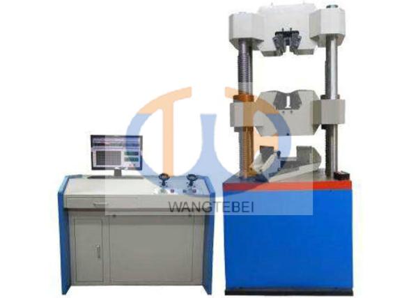 Buy Clip On Extensometer Hydraulic Tensile Testing Machine Adopting Remote Controller at wholesale prices