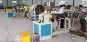Quality Fiber Reinforced Plastic Pipe Extrusion Line , Gridding Pvc Pipe Making Machine for sale