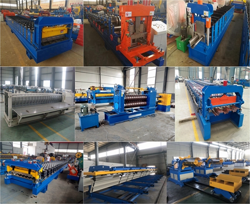 Color Steel Plate Rolling Machine , Aluminium Glazing Roof Tile Roll Forming Machine 18 Rows