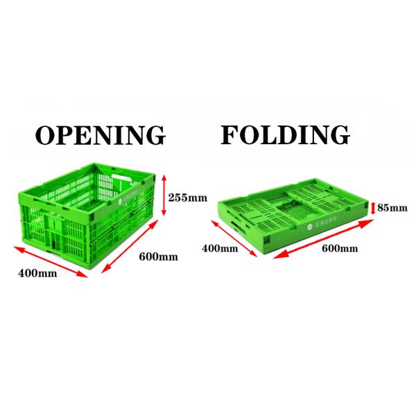 Collapsible Heavy Duty Mesh Plastic Crates Internal Size 555x365x240mm
