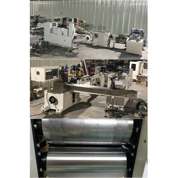 3plies Single Embossing Handkerchief Making Machine 15KW Tissue Paper