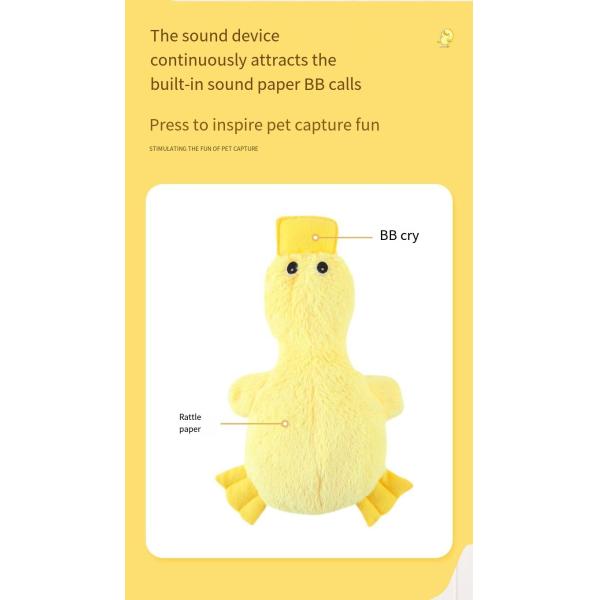 Pet Plush Toy Simulates noise Duck Large Toy Puzzle Grinding Teeth Cleaning Teeth chew
