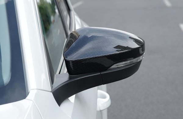 ABS Plastic Carbon Fiber Chrome Door Mirror Covers / Side Door Rearview Wing Mirror Cover For VW T-Roc 2018
