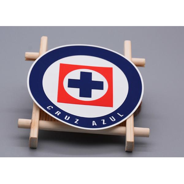 Garments Customised Silicone Heat Transfer Labels With 3 Colour Logos