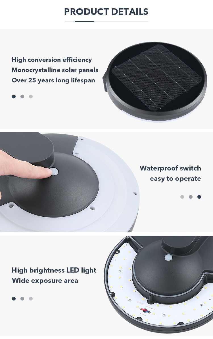 Easy Install DC 3.2V Garden Solar Wall Lights , Solar Powered Yard Lamp 3000K 6500K