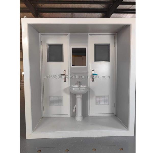 Modern Design Prefab Modular Toilets Portable Outdoor Flat Pack Container Made of Steel and Sandwich Panel for Shop 10FT