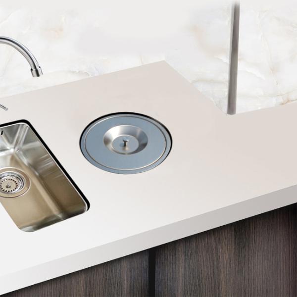 Cabinet Kitchen Trash Can , Concealed Stainless Trash Can Built - In Structure