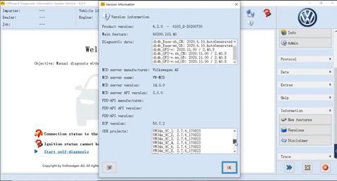ODIS 6.2 Automotive Diagnostic Computer Software AUDI VW Bentley