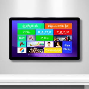 Quality Chinese Language Selection Wall Mounted Advertising Display with Picture Decoding and Playback Capability for sale