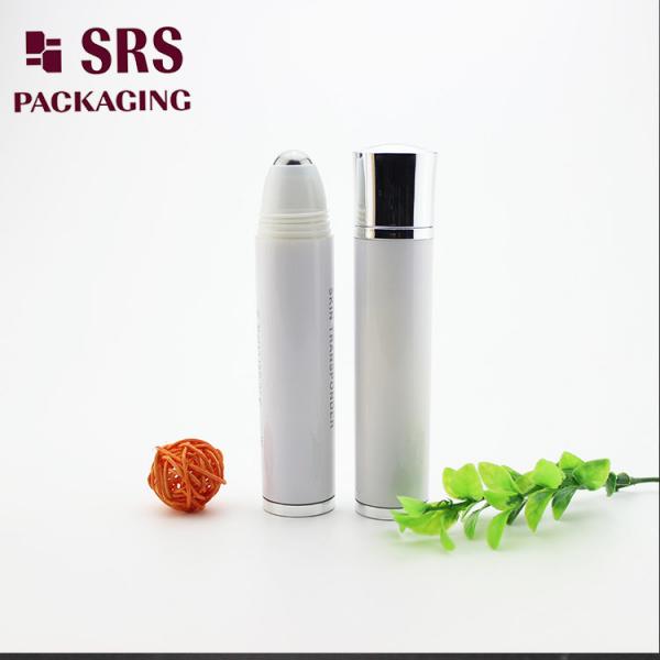 Buy SRS packaging luxury white color 30ml eye cream roll on bottle at wholesale prices