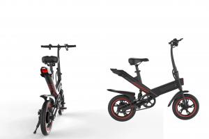 Quality Mini Adult Fold Up Electric Bike , Economical Lightweight Electric Powered Bicycles for sale