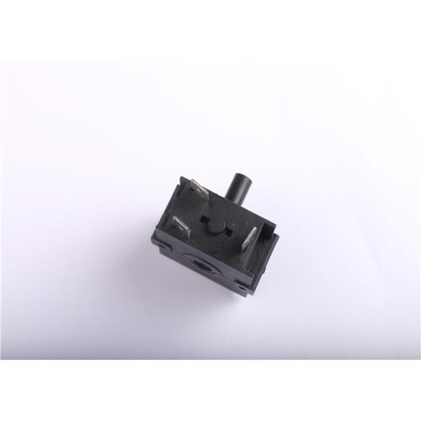 Black Rotary Selector Switch , Three Position Rotary Switch Free Sample