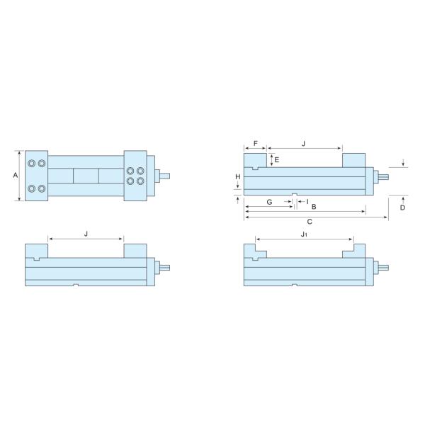VSP-G Super width fixed pressure powerful precision vise