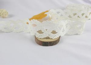 China Crochet Water Soluble Cotton Lace Trim Edging For Appreal 3.5 cm Width Indian Style on sale