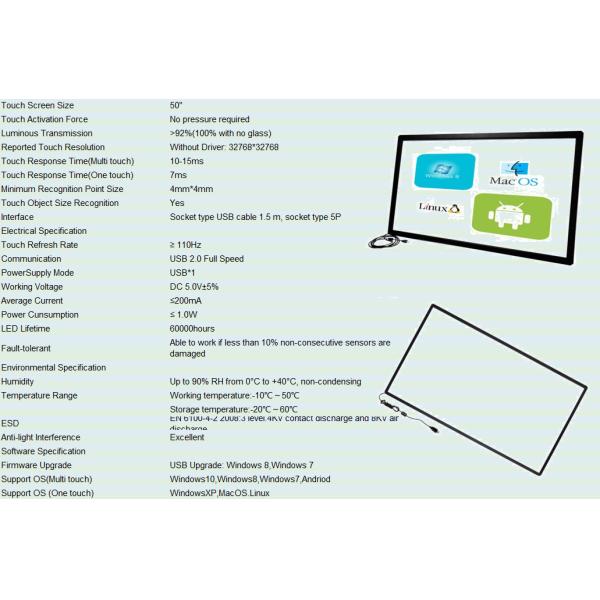 Diy 50 Inch Laptop Screen Frame , Laptop Display Frame For Interactive Table / Kiosks