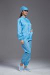 SMT Workshop ESD Anti Static Jackets and pants Blue Color With 75D or 100D Yarn