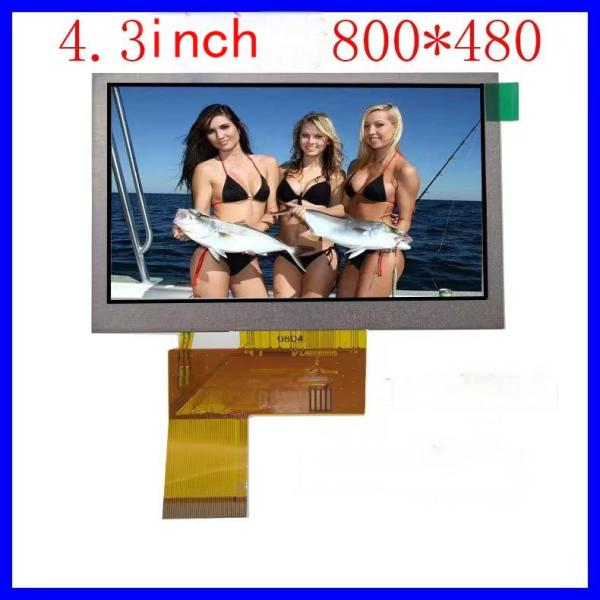 4.3 Inch 800*480 High Definition LCD Screen IPS Full Viewing Angle Brightness 1000 For Fish Finder.
