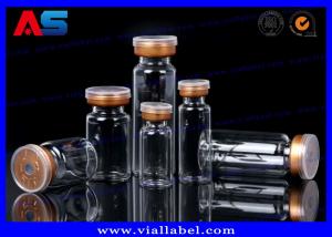 China Laboratory Reagent Bottle Glass 3ml With Stopper And Plastic Cap 100pcs / Lot on sale